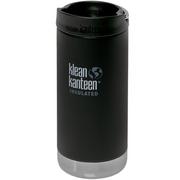 Klean Kanteen TKWide 12oz (w/Café Cap) - shale black