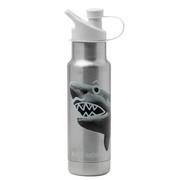 Klean Kanteen Insulated Kid Classic Narrow 1008786 bottle with sports cap Mr Shark, 355 mL 