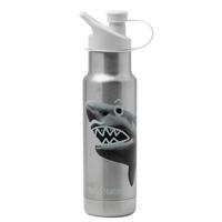 Image for Klean Kanteen Insulated Kid Classic Narrow 1008786 bottle with sports cap Mr Shark, 355 mL 