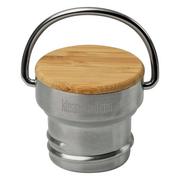 Klean Kanteen Stainless Bamboo Cap, leak-proof cap, stainless steel and bamboo