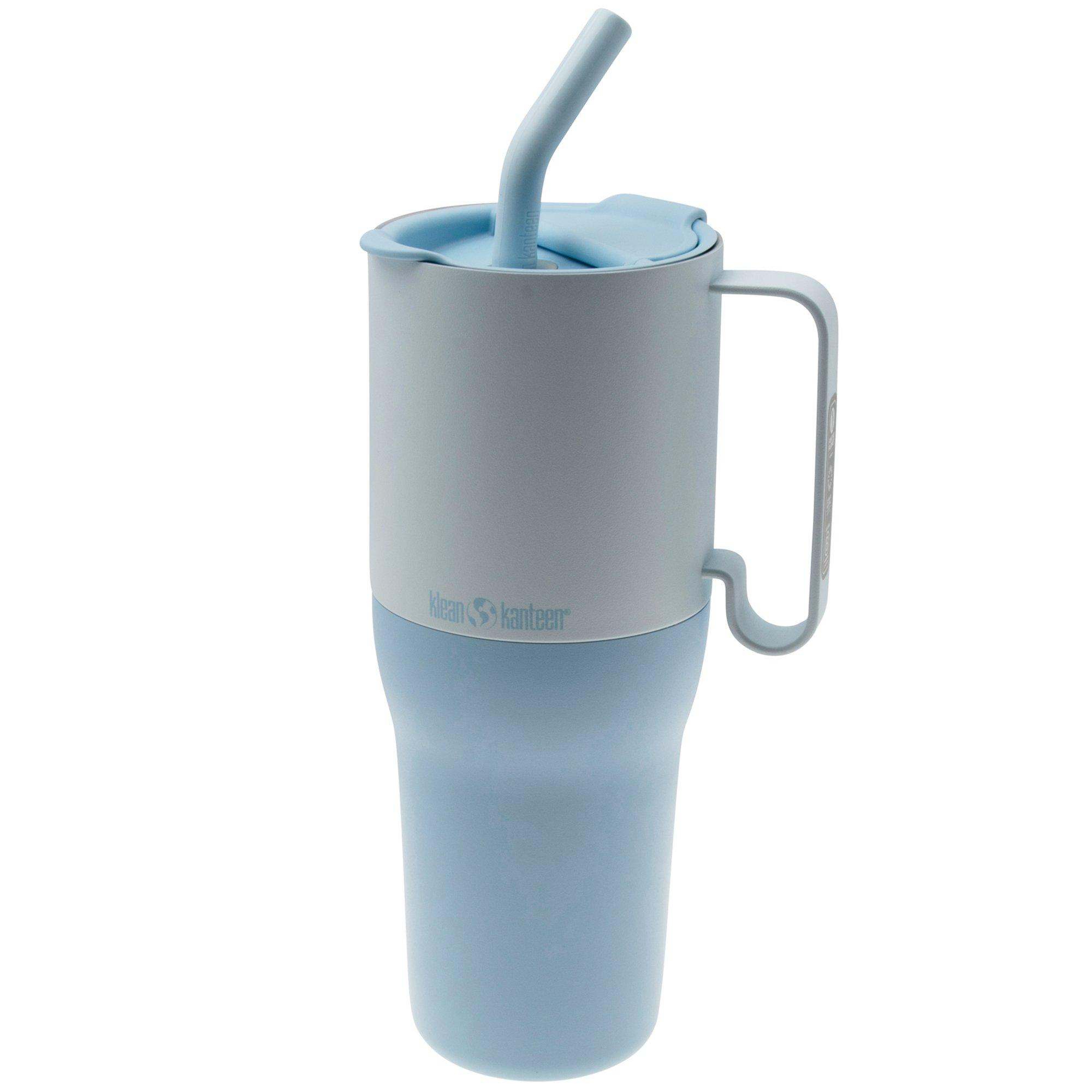 Kubek Klean Kanteen Insulated Rise Tumbler 1010994, pokrywka ze słomką, Ice Blue 1065 ml