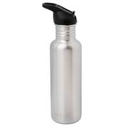 Klean Kanteen Classic Water Bottle 1011192 Brushed Stainless, Flip Seal Sport Cap, Trinkflasche, 800 ml