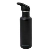Image for Klean Kanteen Classic Water Bottle 1011193 Black, Flip Seal Sport Cap, bottle, 800 ml