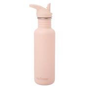 Klean Kanteen Classic Water Bottle 1011198 Peach Parfait, Flip Seal Sport Cap, Trinkflasche, 800 ml