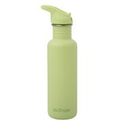 Klean Kanteen Classic Water Bottle 1011199 Shadow Lime, Flip Seal Sport Cap, Trinkflasche, 800 ml