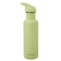 Image for Klean Kanteen Classic Water Bottle 1011199 Shadow Lime, Flip Seal Sport Cap, bottle, 800 ml