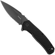 Kershaw Conduit 1407ST Black Serrated 8Cr13Mov, Black FRN, assisted zakmes 