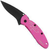 Immagine per Kershaw Scallion Maycee Barber 1620MB Black Cerakote 420HC, Pink Cerakote Steel, Limited Edition coltello da tasca, Ken Onion design