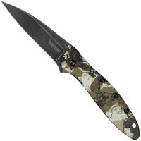 Afbeelding voor Kershaw Leek Kings Camo 1660KC BlackWash 14C28N, Aluminum Custom CCI Coating, assisted zakmes