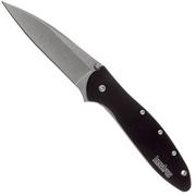 Kershaw Leek 1660SWBLK stonewashed, black