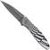 Bild für Kershaw Leek Swirl 1660SWIRL, Blackwashed 14C28N,  Black/White Aluminum Taschenmesser, Ken Onion Design