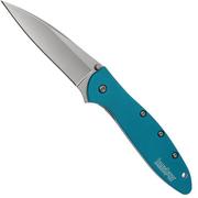 Kershaw Leek 1660TEAL plain Edge, azul marino