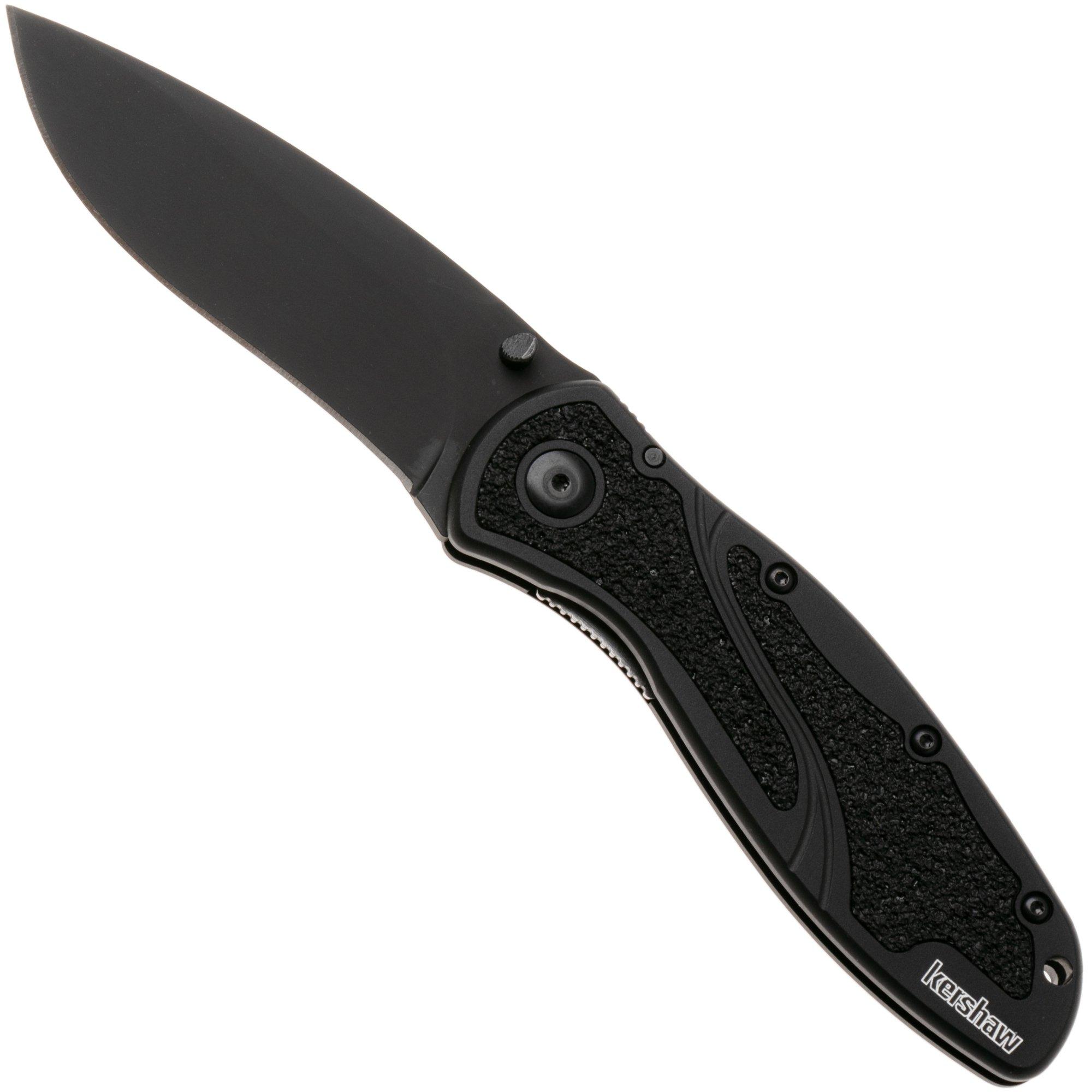 Kershaw Blur 1670BLKMAG, Black Cerakote CPM MagnaCut, Black Aluminum Taschenmesser, Ken Onion Design