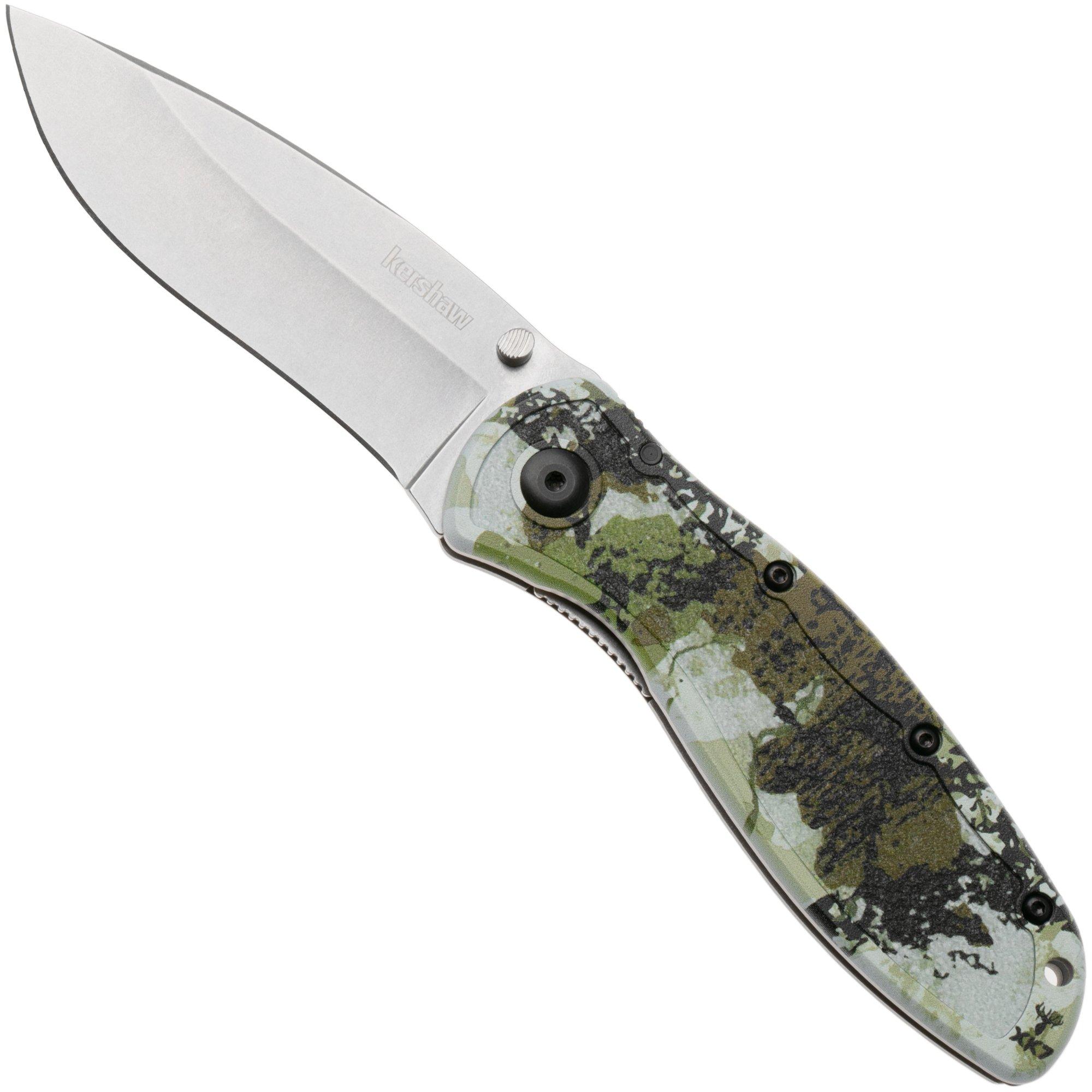 Kershaw Blur Kings Camo 1670KC 14C28N Stonewashed, Aluminum Custom CCI Coating, assisted pocket knife