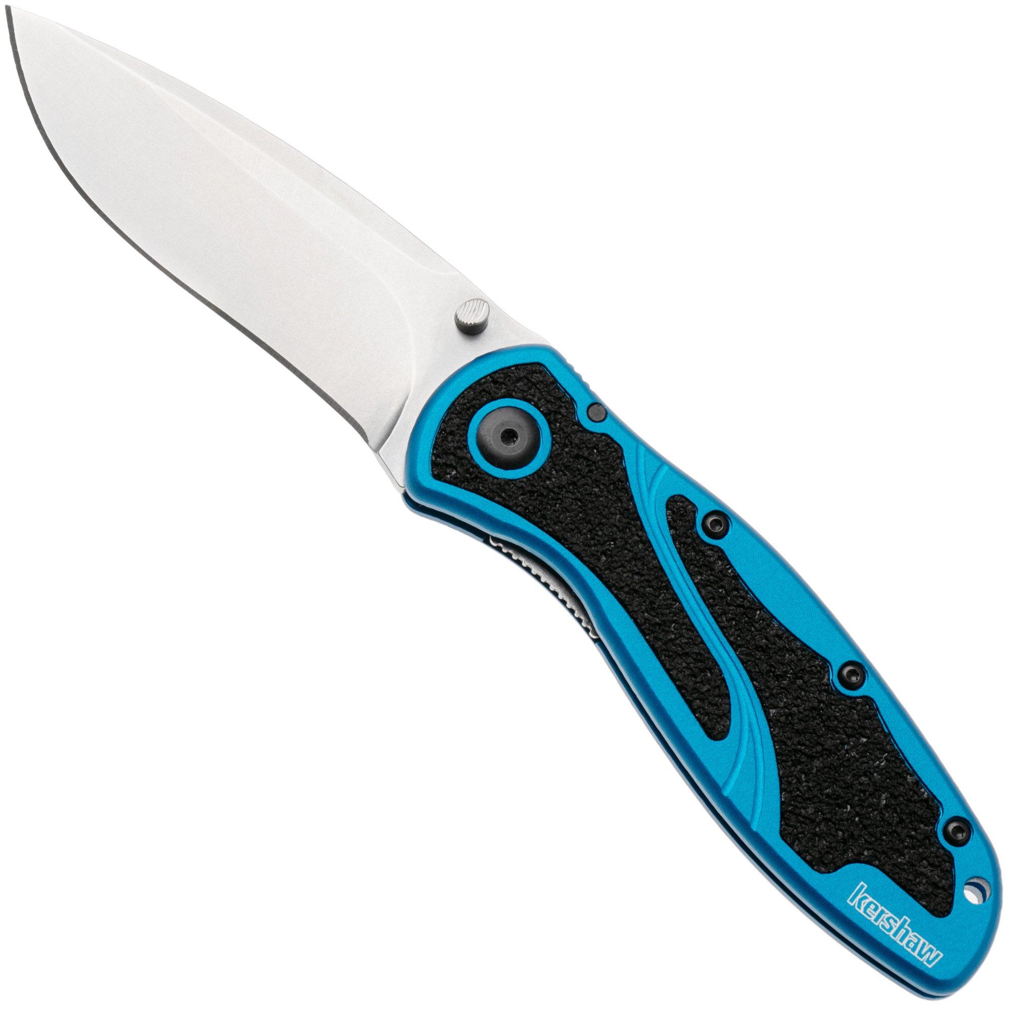 Kershaw Blur 1670NBMAG, Stonewashed CPM MagnaCut, Blue Aluminum zakmes, Ken Onion design
