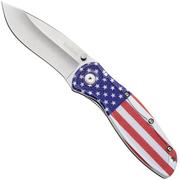 Image pour Kershaw Blur 1670USA, Stonewashed 14C28N, Red White Blue Aluminium, couteau de poche, Ken Onion design