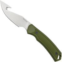 Image for Kershaw Deschutes Skinner Gut Hook 1883GH, D2, Olive Green Rubber, hunting knife