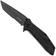 Afbeelding voor Kershaw Brawler Serrated 1990ST Black Oxide 8Cr13MoV, Black FRN, zakmes