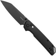 Nóż składany Kershaw Iridium Reverse Tanto 2038RBLK Black D2, Black Aluminium