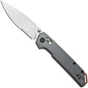 Afbeelding voor Kershaw Iridium 2038ST, Stonewashed D2 Spear Point, Grey Aluminum, partially serrated zakmes