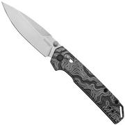 Kershaw Iridium Topo 2038TOPO DuraLock, Stonewashed 14C28N, Black White Aluminum pocket knife