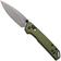 Afbeelding voor Kershaw Mini Iridium 2051OLBW, Blackwashed D2, OD Green Aluminum zakmes