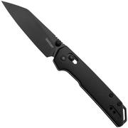 Nóż składany Kershaw Mini Iridium Reverse Tanto 2051RBLK Black D2, Black Aluminium