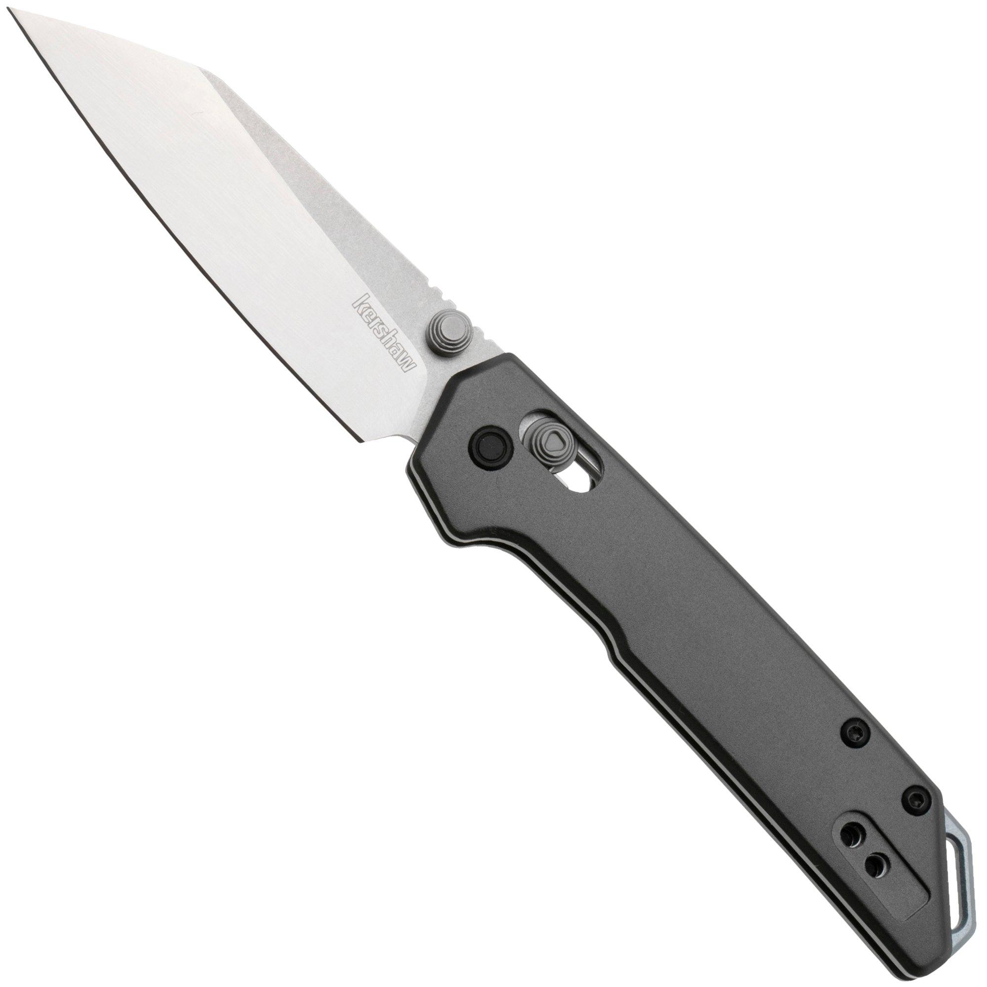 Kershaw Mini Iridium Reverse Tanto 2051R Satin D2, Gray Aluminium, navaja