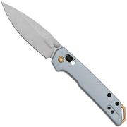 Kershaw Mini Iridium 2051 DuraLock, Stonewashed D2, Ice Blue Aluminum couteau de poche