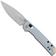 Image for Kershaw Mini Iridium 2051 DuraLock, Stonewashed D2, Ice Blue Aluminum pocket knife