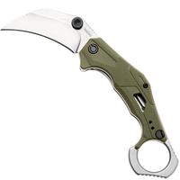 Afbeelding voor Kershaw Outlier 2064ODSW, Stonewashed 8Cr13MoV, OD Green FRN, karambit zakmes