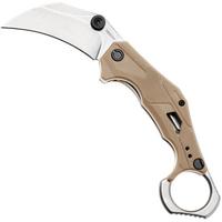 Afbeelding voor Kershaw Outlier 2064TANSW, Stonewashed 8Cr13MoV, Tan FRN, karambit zakmes