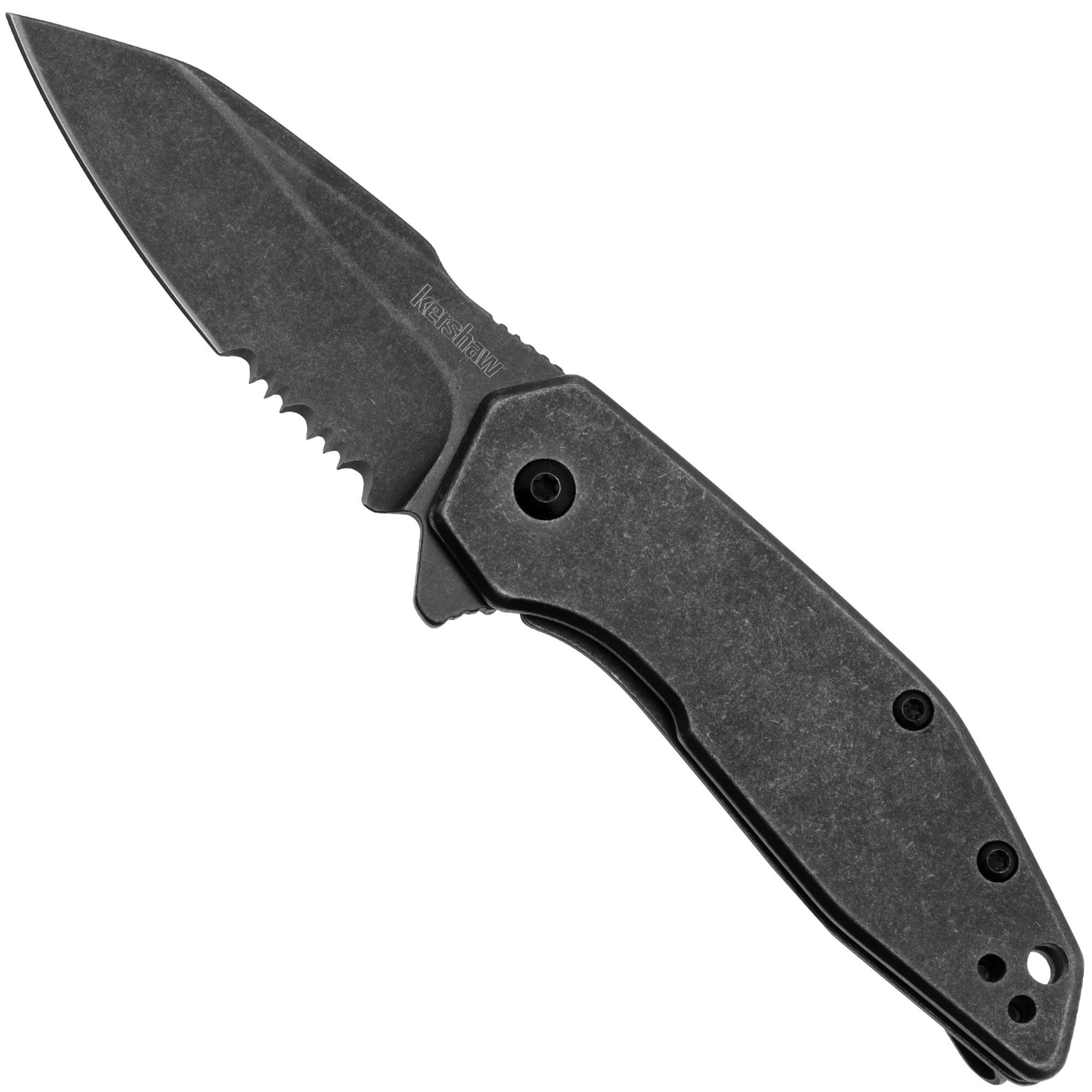 Nóż składany Kershaw Gravel Serrated 2065ST Blackwashed Stainless