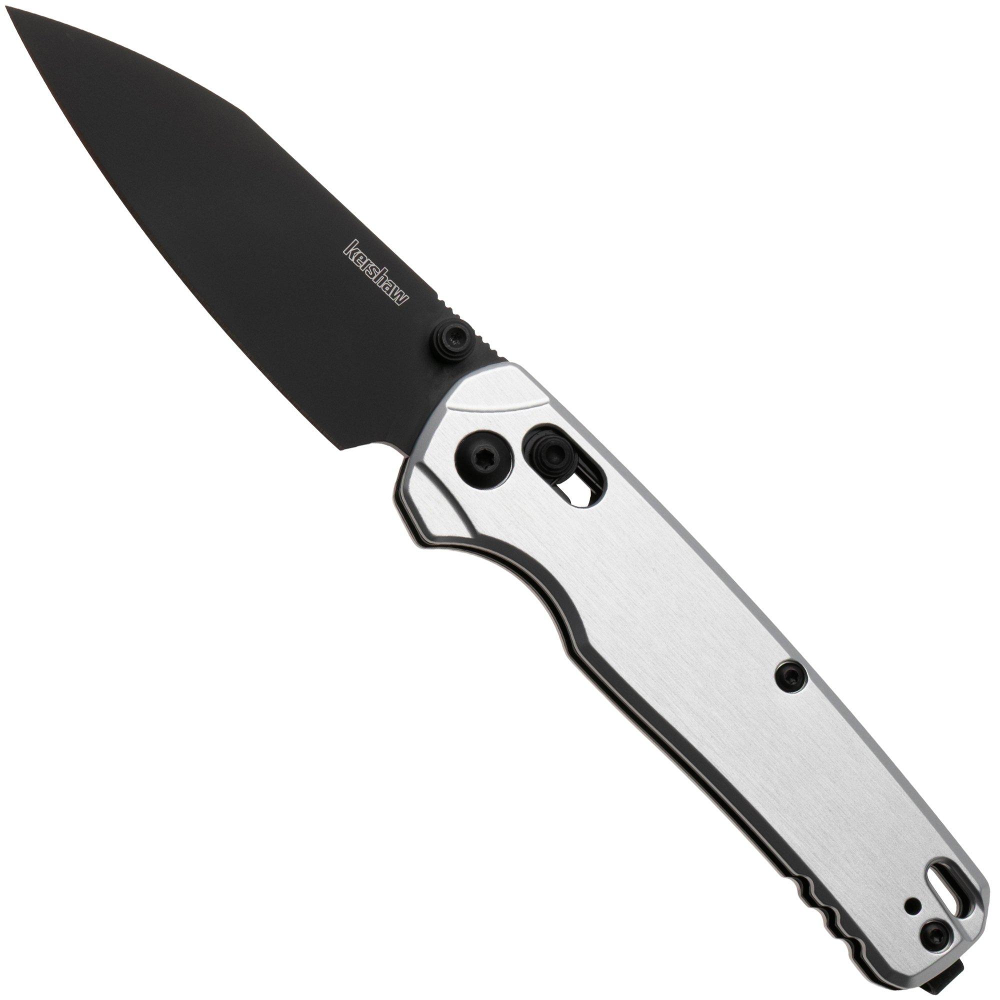 Kershaw Bel Air 6105RAWBLK, Black CPM MagnaCut, Raw Grey Aluminum pocket knife