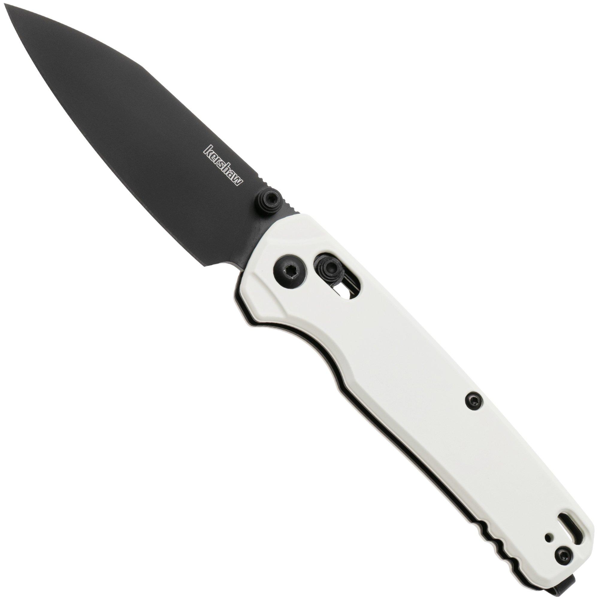 Kershaw Bel Air 6105WBLK, Black CPM MagnaCut, White Aluminum pocket knife