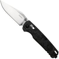 Afbeelding voor Kershaw Bel Air 6106CF Two-Tone Satin/Stonewashed MagnaCut Clip Point, Black Carbon Fiber, zakmes