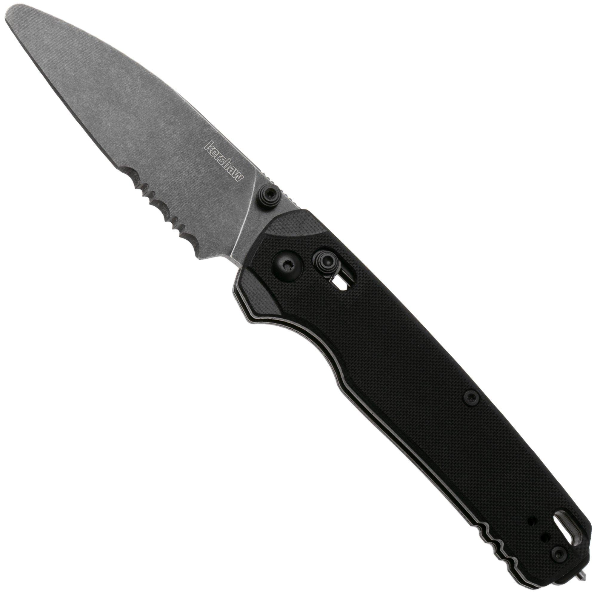 Kershaw Bel Air XL EMT 6110EMT BlackWash CPM MagnaCut, Black G10, pocket knife