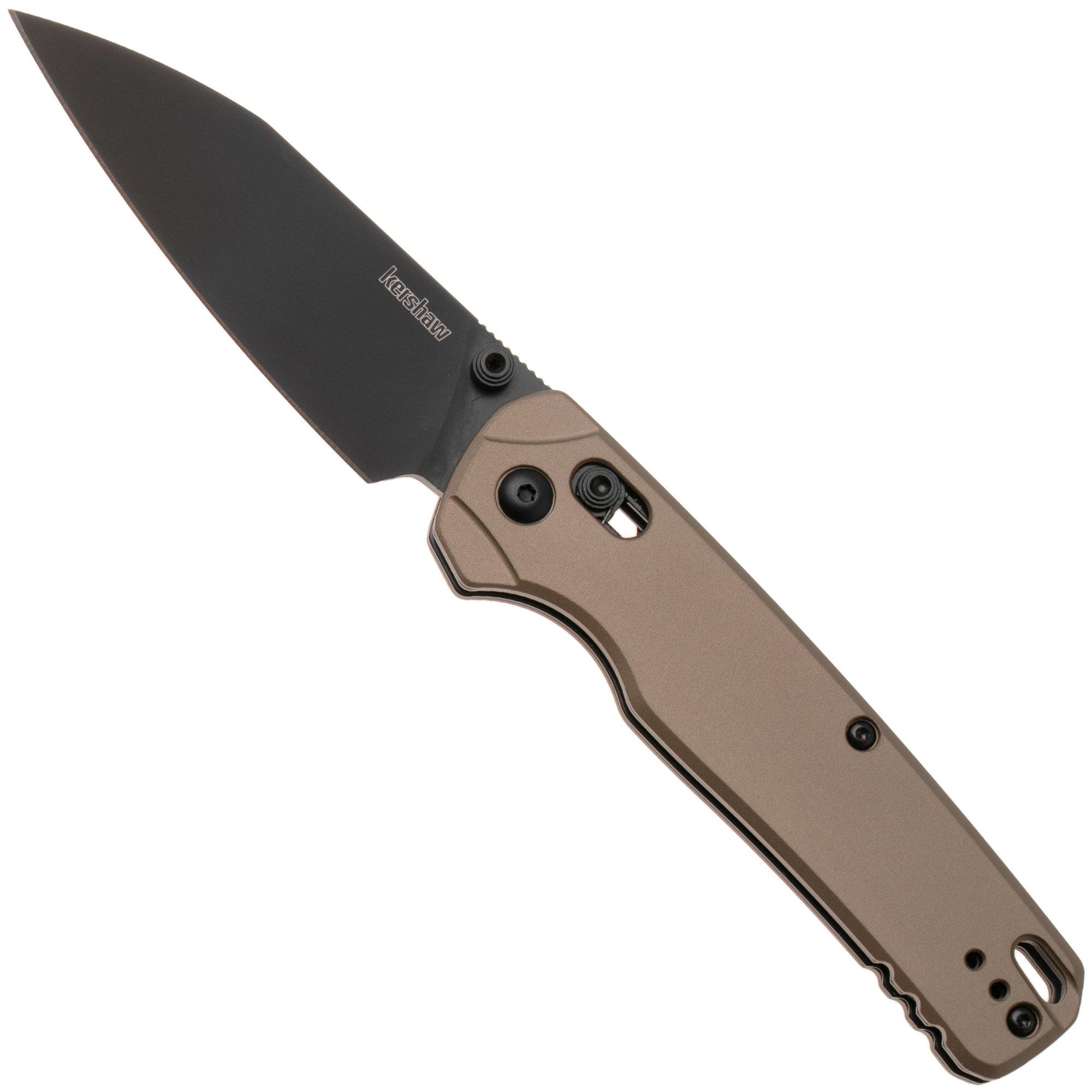 Kershaw Bel Air XL 6110FDE, Black PVD CPM M4, Flat Dark Earth Aluminium, pocket knife
