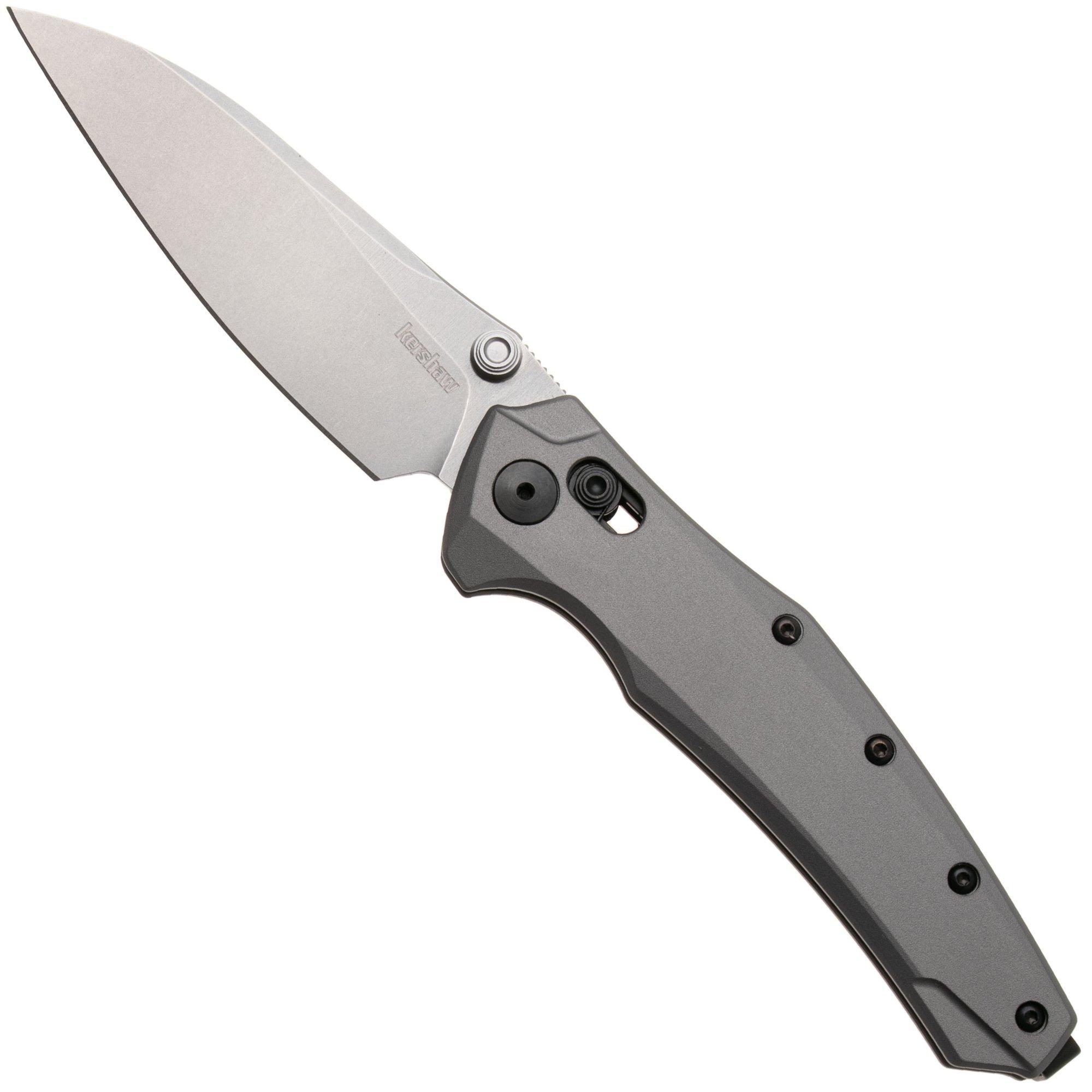Kershaw Bareknuckle Duralock 6777GRYSW Stonewashed MagnaCut, Grey Aluminium, zakmes