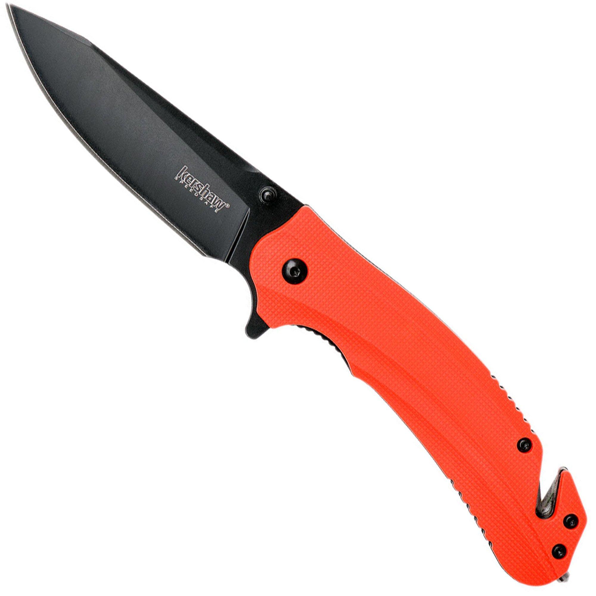 Kershaw Thermo Klappmesser – Graue PVD-Klinge 7,5 Cm, Unterstütztes Öffnen, Deep-Carry-Clip