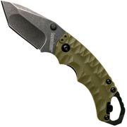 Nóż Kershaw Shuffle II 8750TOLBW Tanto, Olive Green