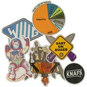 KNAFS Sticker Pack KNAFS-00106 Juego de 6 pegatinas