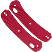 Knafs Lander 2 Knife Scales KNAFS-00297 Red Aluminum Solar Flare, handgreepschalen 