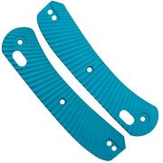 Knafs Lander 2 Knife Scales KNAFS-00298 Teal Aluminum Solar Flare, plaquettes de manche