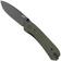 Image for KNAFS Lander 1, KNAFS-00376, Black D2, OD Green G10 pocket knife