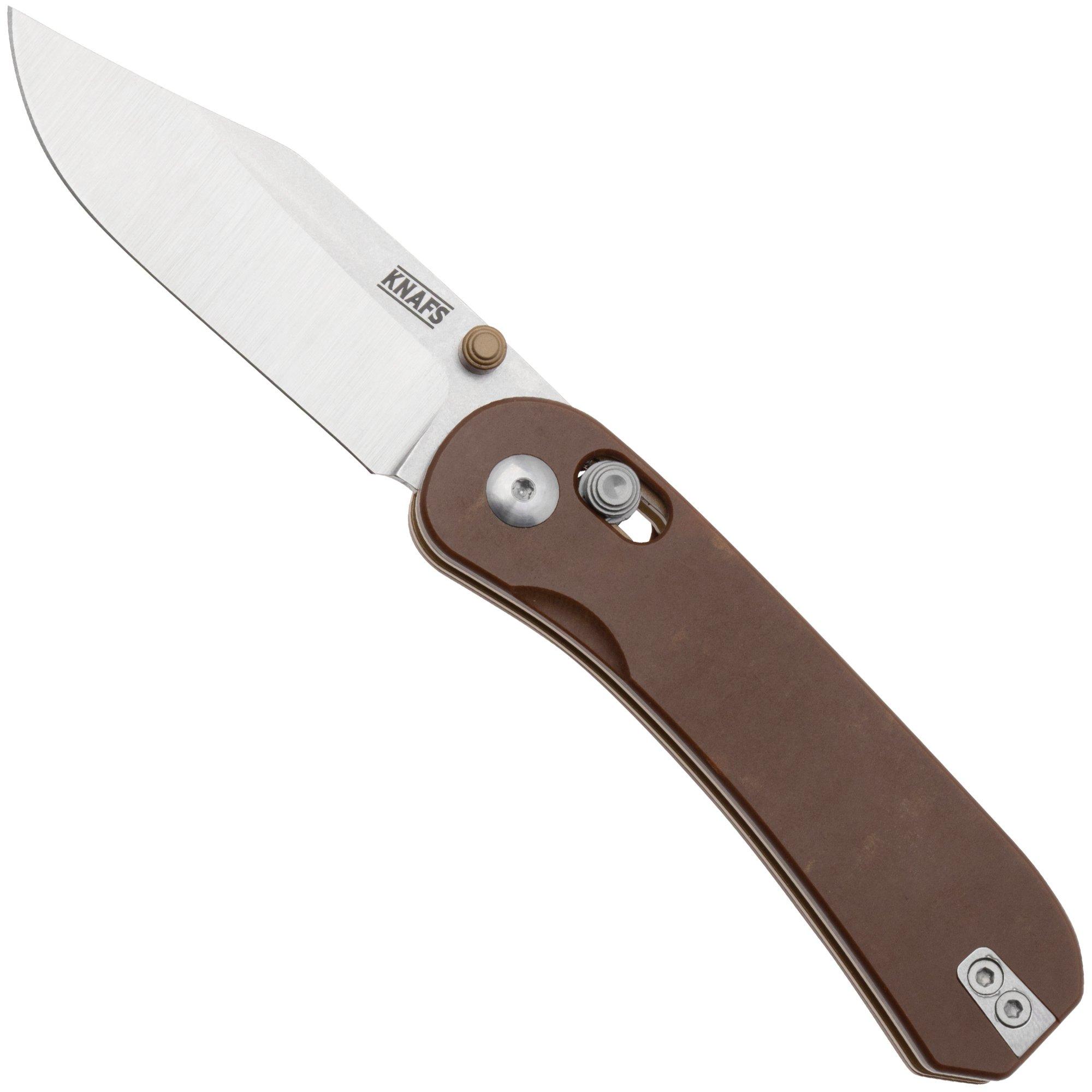 Nóż składany Knafs Lander 3 KNAFS-00392, S35VN Clip Point, Paper Micarta