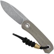 KNAFS Lander 4 KNAFS-00394 Moondust Micarta, couteau fixe