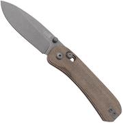 Knafs Lander 3 KNAFS-00397, Moondust S35VN, Moondust CanvasMicarta coltello da tasca