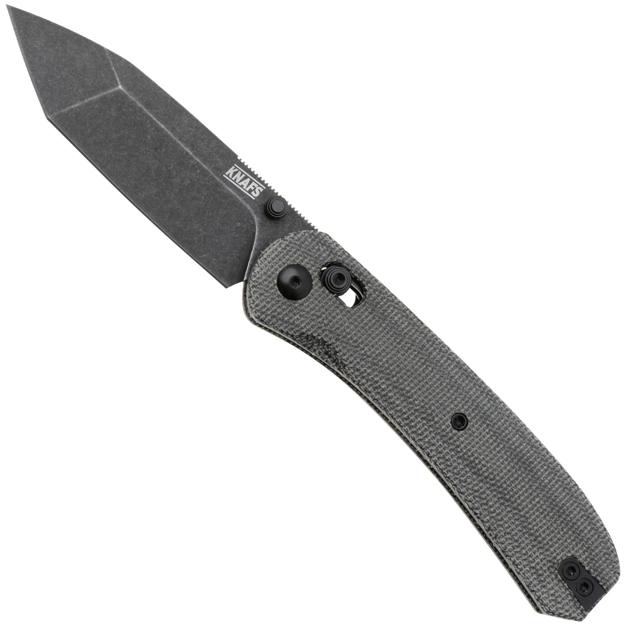 Nóż składany Knafs Lander 2 KNAFS-00407 Tanto S35VN, Black Micarta
