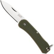 Knafs Lander 6 KNAFS-00426 Satin 4034SS, OD Green FRN, sleutelhangerzakmes